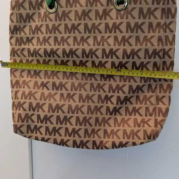 Michael Kors Brown and Green Tote Bag - Picture 3 of 5